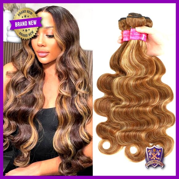 Body Wave Human Hair Extensions 16-20 Inch 300g Virgin Hair Bundles